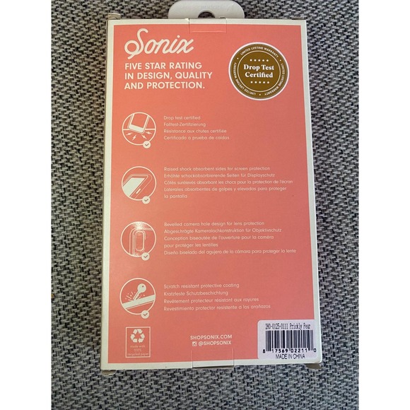 Sonix Prickly Pear Case Protective Clear Case iPhone 6s Plus, 7 Plus, 8 Plus - Picture 2 of 2